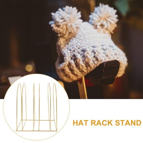 Aboofan 26W47KD152 Iron Hat Rack Stand, 2Pcs Woolen Hat Stand Winter Hat Storage Display Rack Wire Hat Holder Baseball Cap Berets Wool Cap Shelf Organizer thumb #7