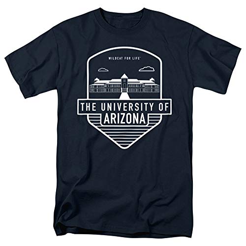 University of Arizona Official Badge Design Unisex Adult T-Shirt Navy X-Large