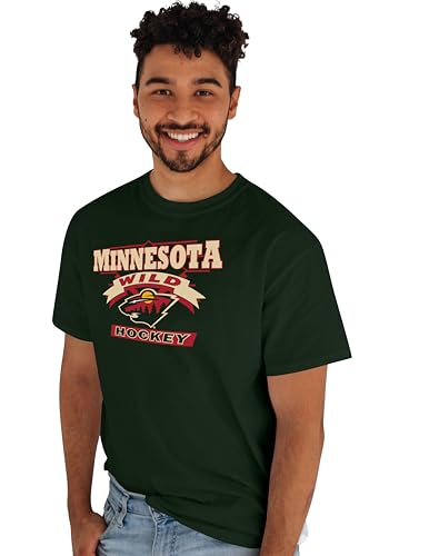 Minnesota Wild NHL Officially Licensed T-Shirt Retro 90's Hockey Team Color, XX-Large