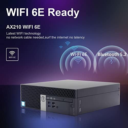 Dell Desktop Computer Windows 11 Pro OptiPlex 7040 i7 Refurbished Small Form Factor PC, i7-6700 3.40GHz,32GB Ram DDR4 New 1TB M.2 NVMe SSD,AX210 Built-in WiFi 6E, HDMI 3 Monitor Support (Renewed) - 4