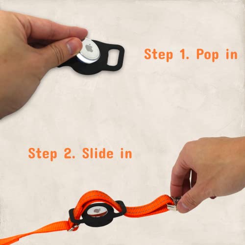 Pawblefy Personalized Airtag Dog Collar Holder Compatible With Apple Airtags - Customized With Name And Phone Number For Air Tag Gps Tracker Holder On Small Medium And Large Dog, Cat Pet Collars #TOP3