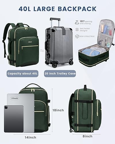 LOVEVOOK travel backpack, carry on backpack, personal item backpack travel bag, Large - Image 4