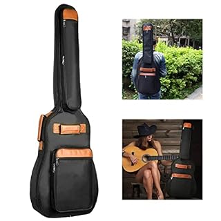 Case de guitare 41 pouces 10 mm Sponge épais rembourrage de guitare acoustique Sac à dos avec 4 poches, accessoires… - Les Beatles, Paul McCartney, John Lennon, RIngo Starr, George Harrison Case de guitare 41 pouces 10 mm Sponge épais rembourrage de guitare acoustique Sac à dos avec 4 poches, accessoires… – Image 7
