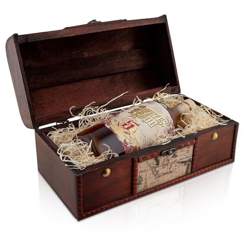 Pirates Grog Five Year Aged Rum Gift Chest - 70 cl / 700 ml | World Rum Award Winner | Five Year Aged in Oak Barrels | 37.5% ABV with Raisin Butterscotch & Vanilla Flavours | Suitable for Cocktails