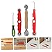 DIYEAH 4pcs Screen Tool Roller Kit Window Screen Replacement Repair Tools for Easy Spline Installation Durable User Friendly Design for Home Maintenance