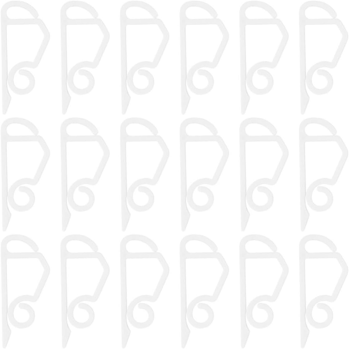 50pcs Christmas Light Clips Hooks for Hanging Decorative and Rope Lights, White Plastic Gutter Hooks for Outdoor Festival and Holiday Christmas Lighting