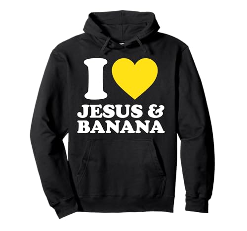 J'aime Jésus et Banana Funny Fruit Banana Squad Christian Sweat à Capuche
