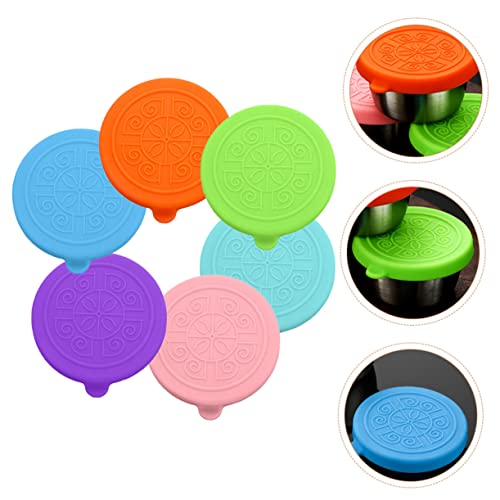 Tapas para salsas PRETYZOOM de silicona flexible y elástica pack de 18 cubiertas duraderas 8