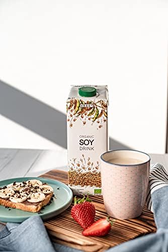 VEGGO 100% Organic soya milk, Dairy-free & Unsweetened, Vegan, 8 x 1l