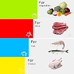 Flexible Cutting Boards Set, Cutting Board Mats for Cooking, Colored Cutting Board Set with Easy-Grip Handles, Flexible Plastic Cutting Sheet Set of 4 (1)