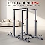 K KiNGKANG Dip Bar Station Set, 9 Level Adjustable, 1200lbs Heave Duty Dip Station for Full Body Workout Fitness,Functional Parallettes Bars - Image 4