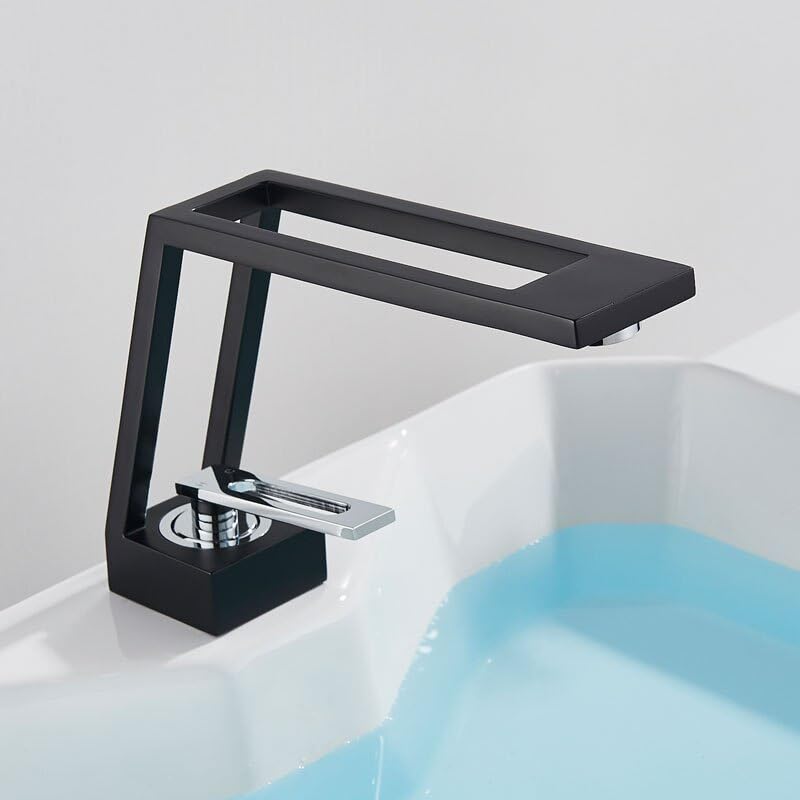 Bassin salle de bains robinet JCAKES mitigeur lavabo pont monté chaud froid céramique