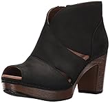 Dansko Women's Delphina Ankle Bootie, Black Milled Nubuck, 38 EU/7.5-8 M US