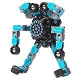 Transformable Fingertip Gyro Fidget Spinner, DIY Deformation Robot Toy Transformable Mechanical...