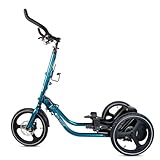 ME-MOVER Speed - Step Machine on Wheels, Low Impact Trainer, Cross Step Trainer for Outdoor Exercise, Elliptical Tricycle (Dark Green)