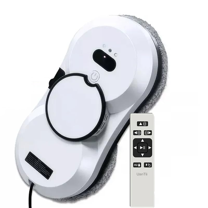 UanTii Water Spray Window Cleaning Robot Intelligent High-rise Double-sided Brushless Motor Glass Cleaner Spray Type with Remote Controller