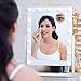 Hansong Large Hollywood Makeup Vanity Mirror with Lights,Plug in Light-up Professional Mirror,Removable 10x Magnification,3 Color Lighting Modes, Cosmetic Mirror with 15 Dimmable Bulbs