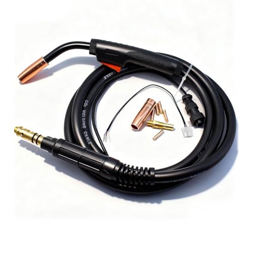 Image of 180A 15ft Mig Gun Replacement Lincoln Magnum 100L K530-6 Fits Lincoln PRO MIG 140 & PRO MIG 180 K2480-1 K2481-1 & SP-140T 180T,Easy-Core 140 180,Weld-Pak 125 125HD 140HD MIG Welding Gun