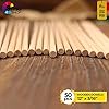 Wooden Dowel Rods for Craft 3/16 x 12 inch - 50 pcs Sturdy Dowels Wood - Craft Supplies Sticks for Centerpieces - Model Building Wedding Ribbon Wands 3/16 #4