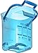 San Jamar Plastic Light Duty Ice Tote, 6 Gallons, Blue