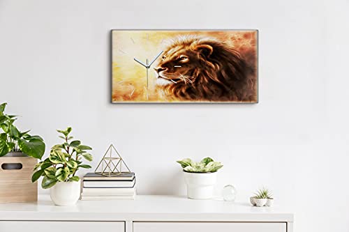 Horloge sur toile silencieuse pour chambre sans bruit de tic tac - 4