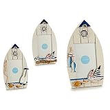  grandetalles PORTAFOTOS Madera Barca Marinero 4 Surtidos -para Foto DE 10 * 15 - Mide -1,5 x 14,5 x 27 cm. cms. -1 Unidad ALEATORIA