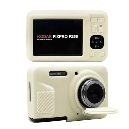 Funda de silicona para cámara Kodak PIXPRO FZ55 beige miniatura 1