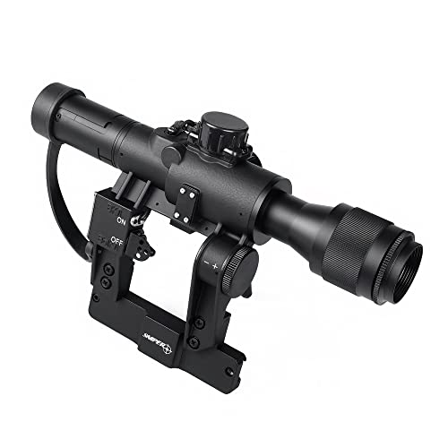 SVD Dragunov Scope POSP Rifle Scope w/Side Rail...