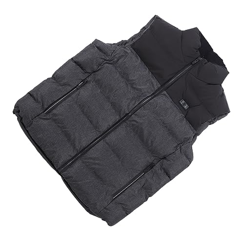 Chaleco calefactor eléctrico gris para actividades al aire libre y senderismo en invierno