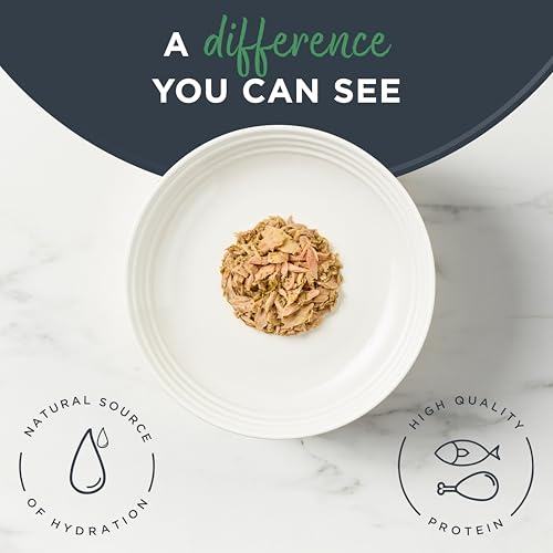 Image of Reveal Natural Wet Cat Food, 24 Count, Grain Free, Limited Ingredient Canned Food for Cats, Tuna with Seaweed in Broth, 2.47 oz Cans | 100% Natural, High Quality Protein, Limited Ingredient, Grain Free, No Fillers, No Artificial Additives, No By-Products
