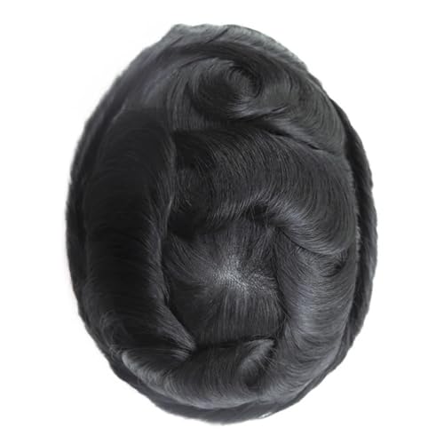 Cheveux clairsemés ? Postiche homme noir 5x8 réaliste et discret