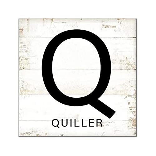 Lettres de l'alphabet en bois Q pour décorer votre cuisine, bar ou chambre avec style