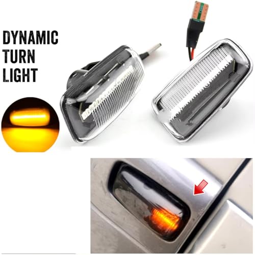 Cache clignotant LED dynamique Citroën Xantia blanc en ABS étanche