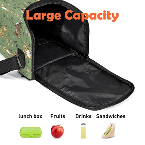 Bolsa de almuerzo con diseño de ciervos evita fugas lonchera picnic 3