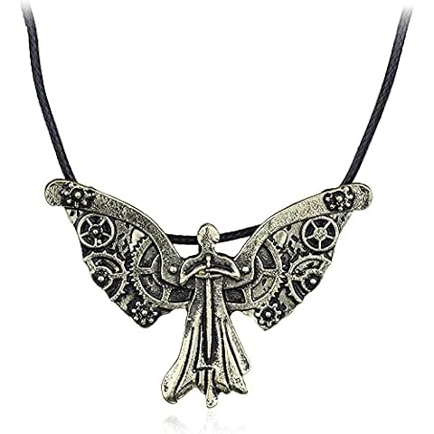 Necklace,Film Jewelry Vintage Mortal Instruments City Bones Pendant Infernal Devices Tessa S Clockwork Angel Statement Necklace Cover