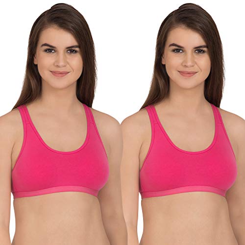 Image of Tweens - Lightly Padded Sports Bra - Racer Back - Wirefree - Full Coverage - Seamless Bra