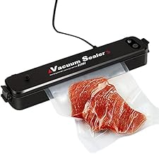 Máquina seladora a vácuo sistema de vedação para preservação de alimentos com 15 sacos seladores, preto