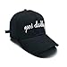 Daddy Mommy Letters Embroidered Baseball Caps Polo Style Adjustable Cotton Adult Hats Structure Dad Hats for Men Women (Black yes Daddy)