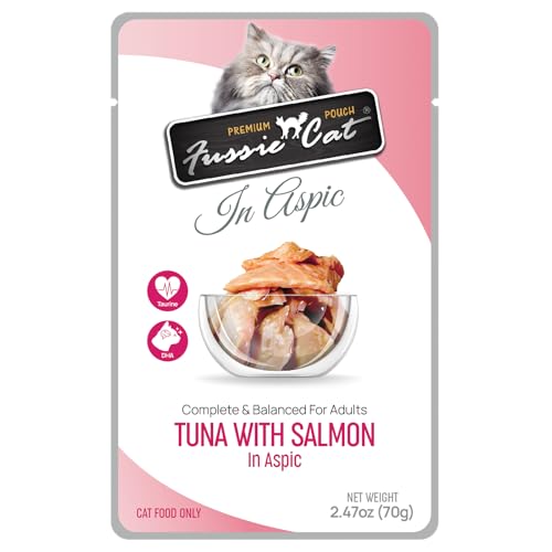 Fussie cat Premium Tuna w/Salmon in Aspic