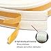 Weather Stripping Seal Strip Tape, Doors Windows Frame Self Adhesive D Type Foam Sealing Tape, 32.8Ft Rubber Soundproof Insulation Cell Foam Stripping, White