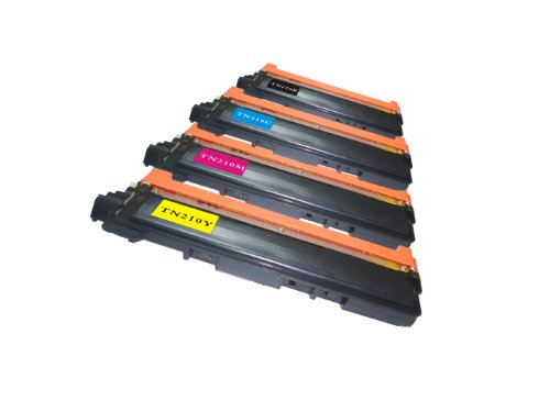 Toner Clinic ® TC-TN210 4PK Compatible Laser Toner Cartridge Set for TN-210 TN210 TN 210 TN-210BK Black TN-210C Cyan TN-210M Magenta TN-210Y Yellow Compatible With Brother DCP-9010CN, HL-3040CN, HL-3045CN, HL-3070CW, HL-3075CW, MFC-9010CN, MFC-9120CN, MFC-9125CN, MFC-9320CN, MFC-9320CW, MFC-9325CW