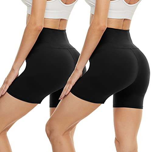 CAMPSNAIL Workout Biker Shorts Women - 3"/5"/8" High Waisted Tummy Control Spandex Booty Volleyball Shorts for Yoga Dance