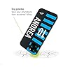 CUSTOMIZZA - Custodia cover nera morbida in tpu compatibile per iPhone 16 PRO personalizzata calcio football nome e numero calciatori nerazzurra