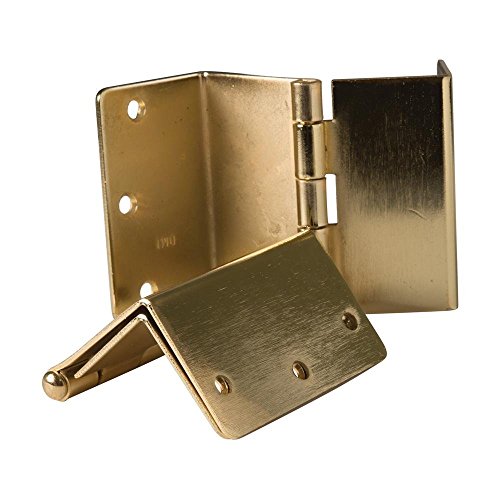 HealthSmart Expandable Door Hinges, Allow up to 2 Extra Inches for Handicap, Wheelchairs, Walkers and Rollator Accessibility, 2 Hinges, Brass by HealthSmart - Used condition - US$19.97