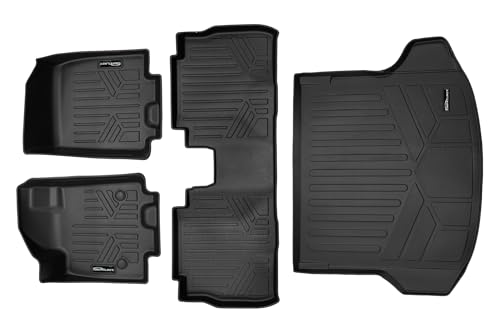 SMARTLINER Custom Fit All Weather 2 Row Floor Mats & Cargo Liner Set Black Compatible with 2024-2025 Chevrolet Equinox EV by SMARTLINER - Image 6