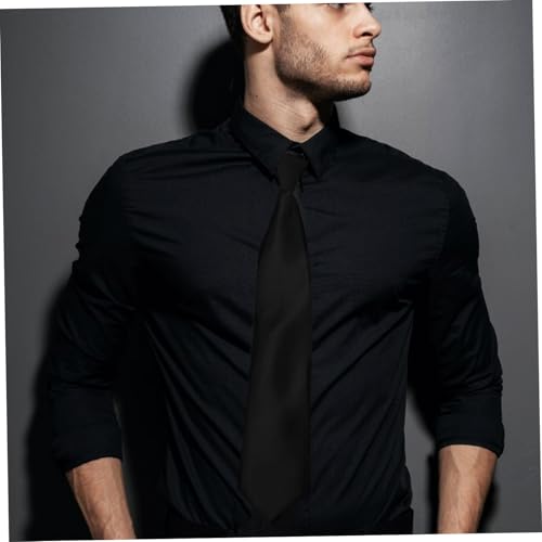 SAFIGLE Unisex Solid Color Necktie for Cosplay Lightweight Costume Accessory for Parties Uniforms and Themed Events Comfortable Reusable Design3
