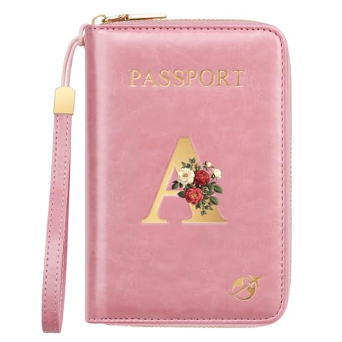Simikol Passport Holder for Travel Personalized Wallet with Wristlet Women