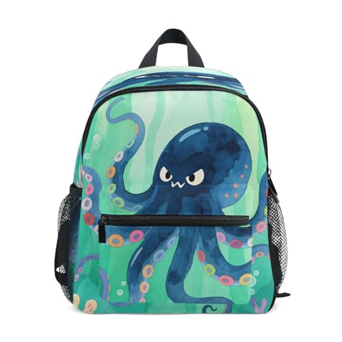 Wudan animal sea in Underwater Kids Backpacks Chest Strap Childrens Kids Book Bags for Elementary S