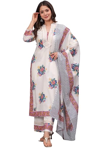 Amayra Women's Pure Cotton Printed Straight Kurta ...