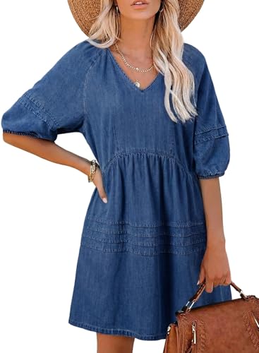 Dokotoo Womens Dresses Spring Summer Fashion 2026 Casual V Neck
